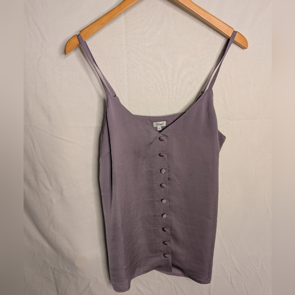 Elegant Lavender Button-Down Camisole
